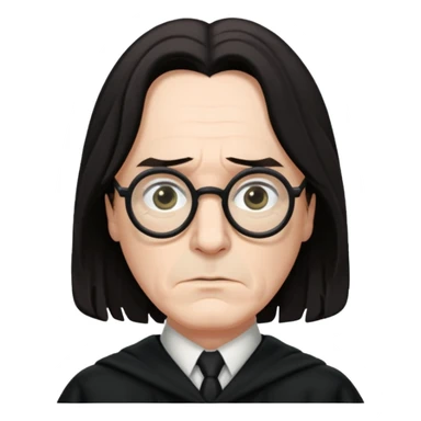 Severus Snape wearing glasses sticker