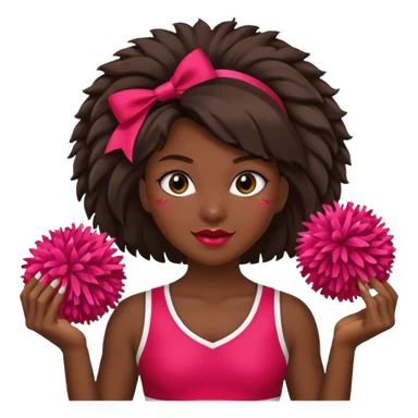 Cheerleader with pompous sticker