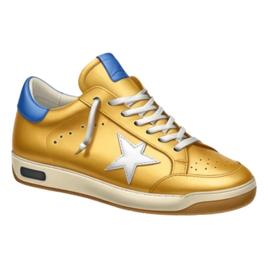 A golden goose shoe sneaker sticker