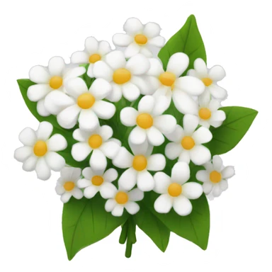 small white flower bouquet  sticker