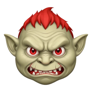  Scary troll face sticker