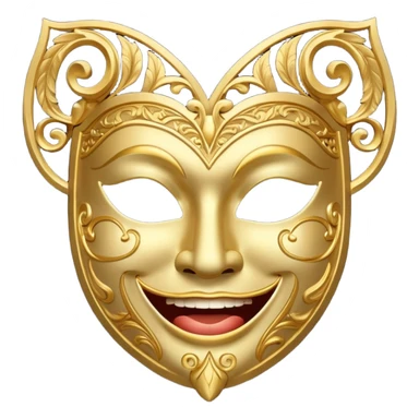 Comedy/tragedy laugh/cry sticker