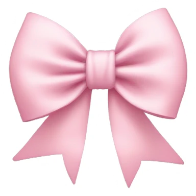 Light pink bow sticker