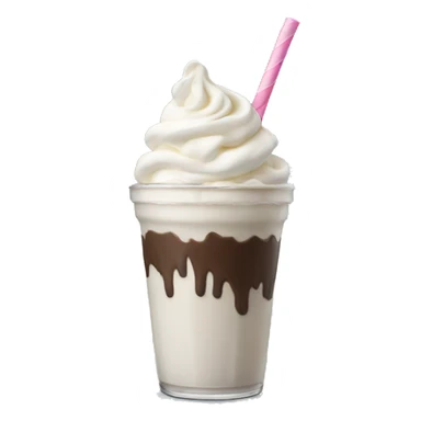 Realistic milkshake sticker