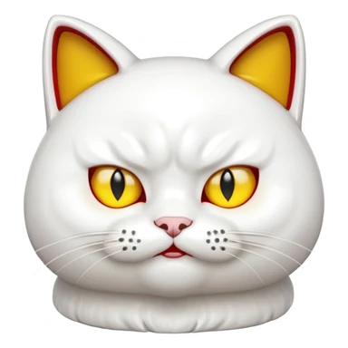 a lucky cat angry sticker
