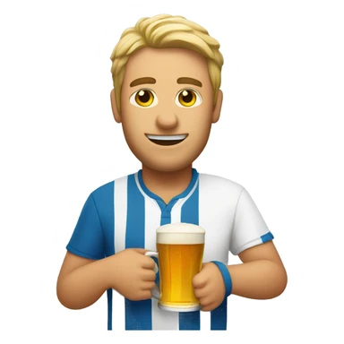 tennisplayer with beer sticker