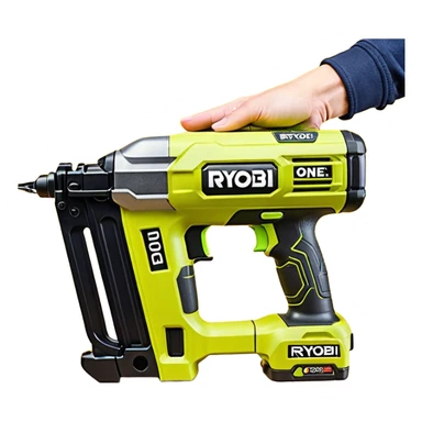RYOBI ONE+ HP 18V 18-Gauge Brushless Cordless AirStrike Brad Nailer (with battery) P322 emoji style  sticker