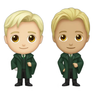Draco malfoy et harry potter sticker