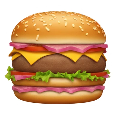 Big burger pink sticker