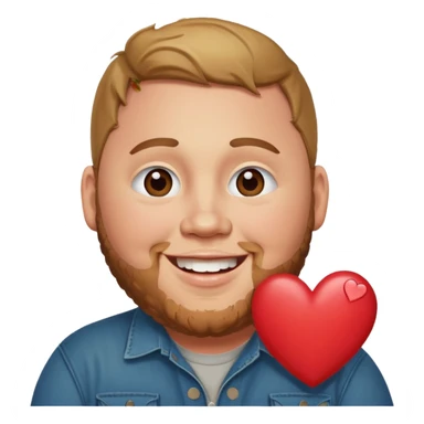 luke combs with hearts over eyes sticker