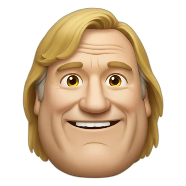 Gérard Depardieu thump up sticker