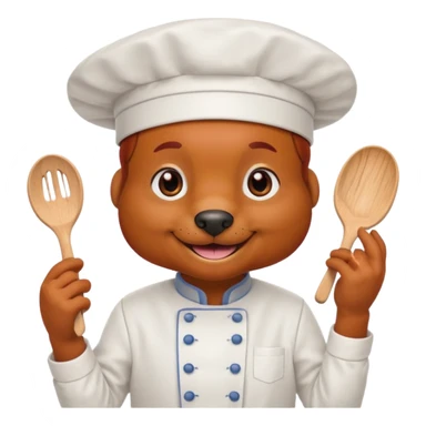 chef red dog sticker