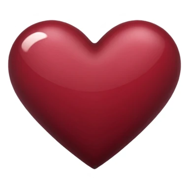 Maroon heart sticker