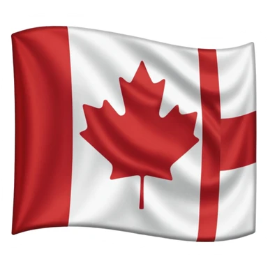 california and canadian flag merged sticker