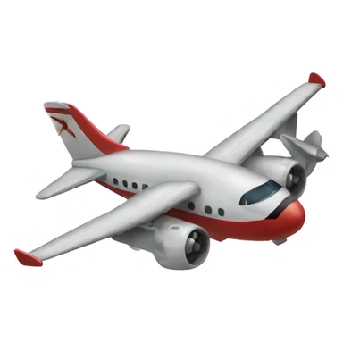 Airplane wearing a tutu sticker