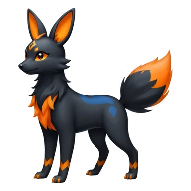 Houndour-Umbreon-Flareon-hybrid sticker