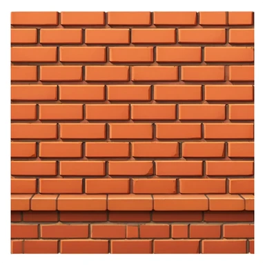 brick wall viewed from the side, perspective view sticker
