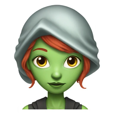 [politically incorrect, (
	{ female, alien, witch, color: light green, hair:red, eyes:cat} ]

	 sticker