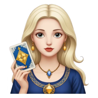 modern woman has tarot card sticker