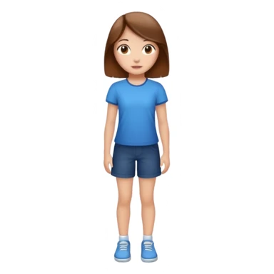 A girl full body. sticker