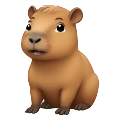 cute Capybara baby sticker
