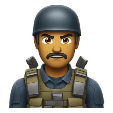 angry gunner sticker