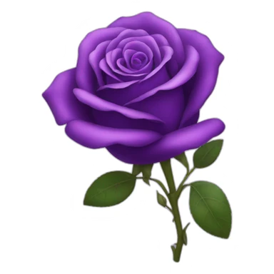 Purple rose sticker