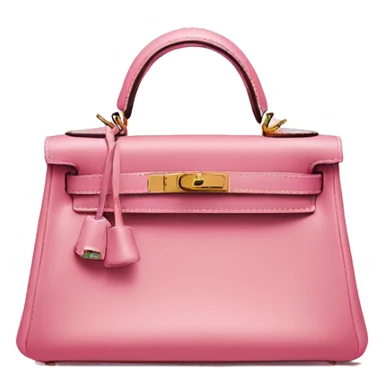 hermes mini kelly pink  sticker