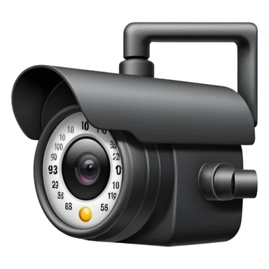Cctv camera facing 10 o clock position  sticker