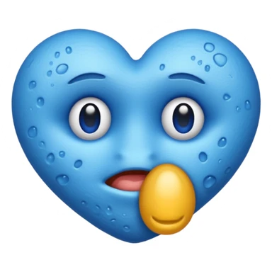 Blue emoji cystic fibrosis sticker