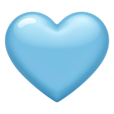 Light blu heart sticker