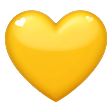 coração amarelo sticker