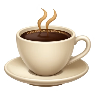 Saudi traditional coffee cup filled with coffee sticker