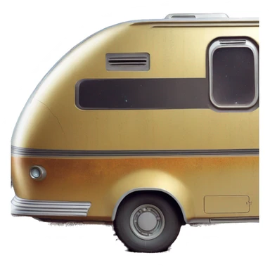  Side view 1973 caravan C-3PO tarnished from space with rear wing  sticker