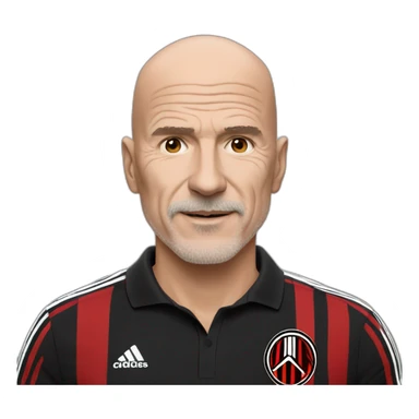 Pioli ac milan coach sticker