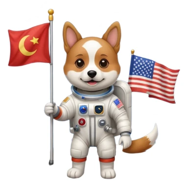 Sapo perro astronauta  sticker