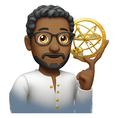 Astrologist whith astrolabe sticker