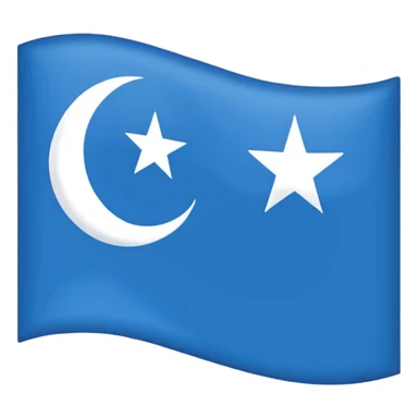The flag of Awdal state in somalia sticker
