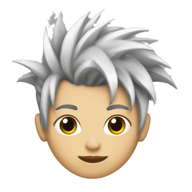 spike hair punk rock female sticker