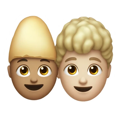 white skinned boy and girl potato sticker