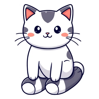 Cat wearing socks sticker