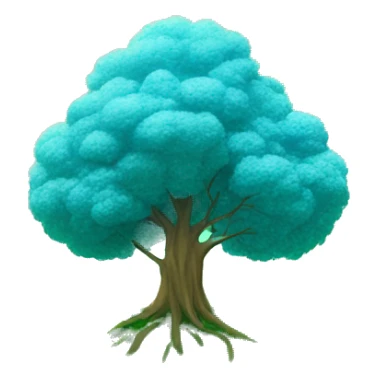 Green grass blue sky an d a tree sticker