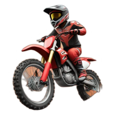 red dirt bike sticker