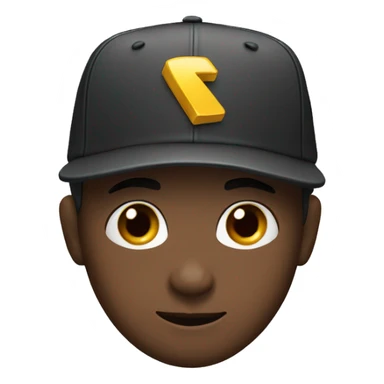 cap down boy sticker