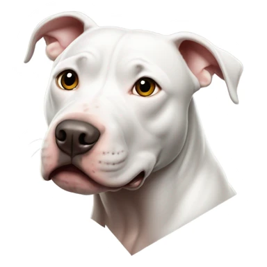 pitbull peeking around the corner  sticker