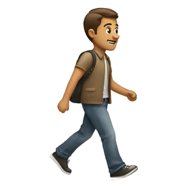 the guy goes to the left sticker