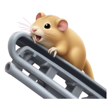 Gerbil on a roller coaster sticker