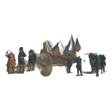 Drapeau commune paris 1871 sticker
