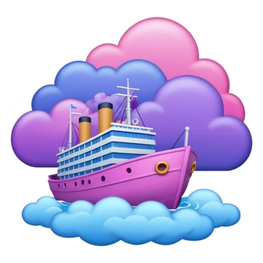 sinking ship in figma colours sticker