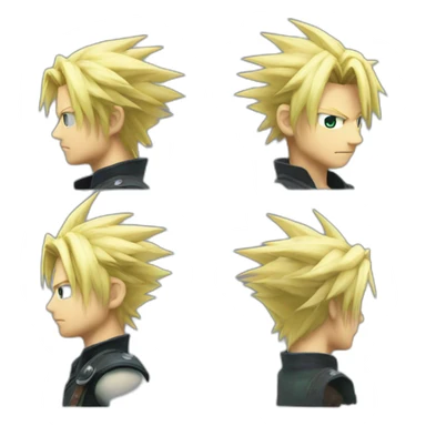Final Fantasy VII cloud sticker